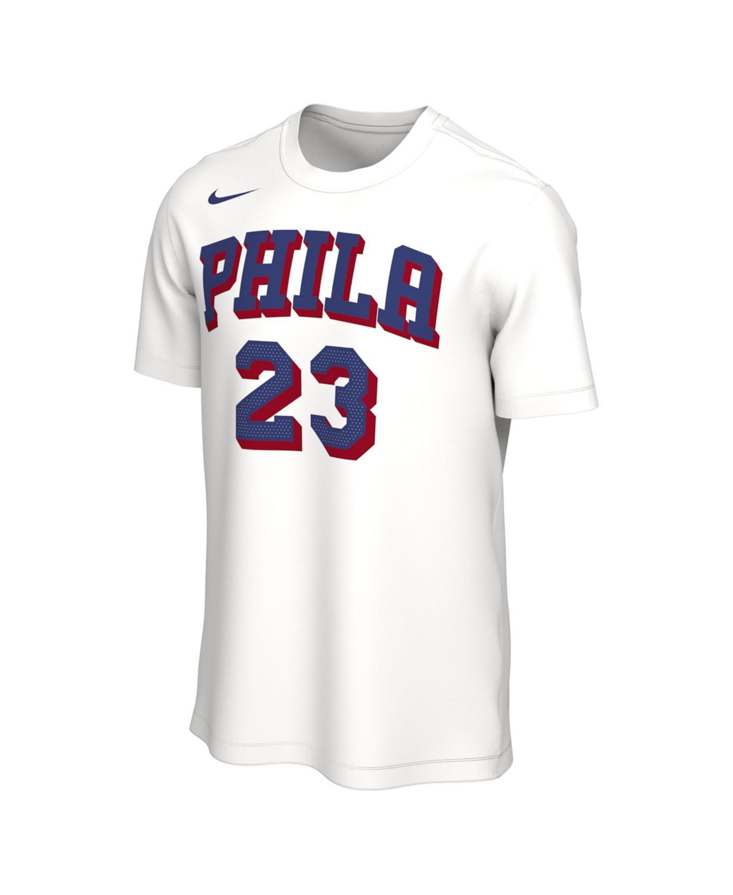 Футболка Nike LeBron James White Philadelphia 76ers Association Edition Name & Number — фото 2