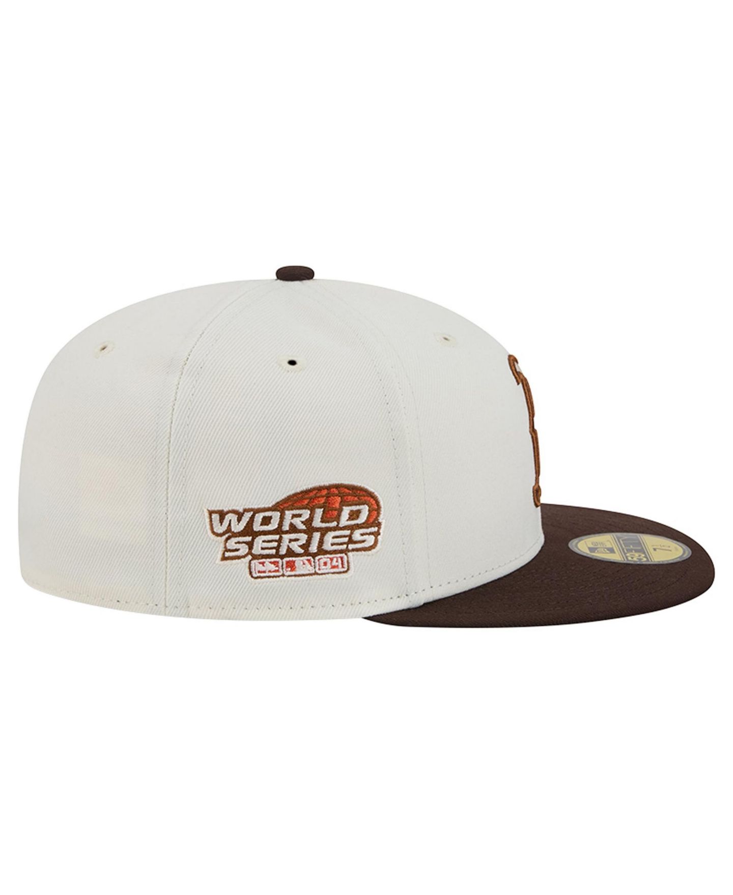 Мужская кепка New Era Natural/Brown Boston Red Sox Pumpkin Spice 59FIFTY Fitted Hat — фото 6