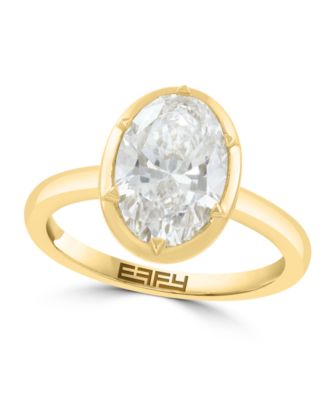 Certified Lab-Grown Diamond Ring (3 ct. t.w.) in 14k Yellow Gold