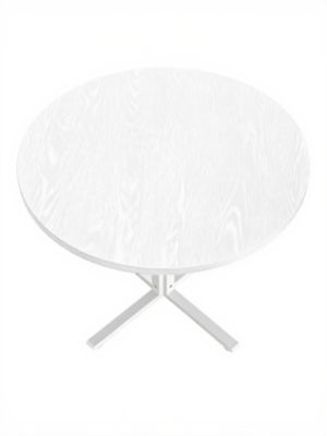 Round Dining Table, Modern Basic Kitchen Table for 2-4 People, 31.5 x 31.5 x 29.4 Inches