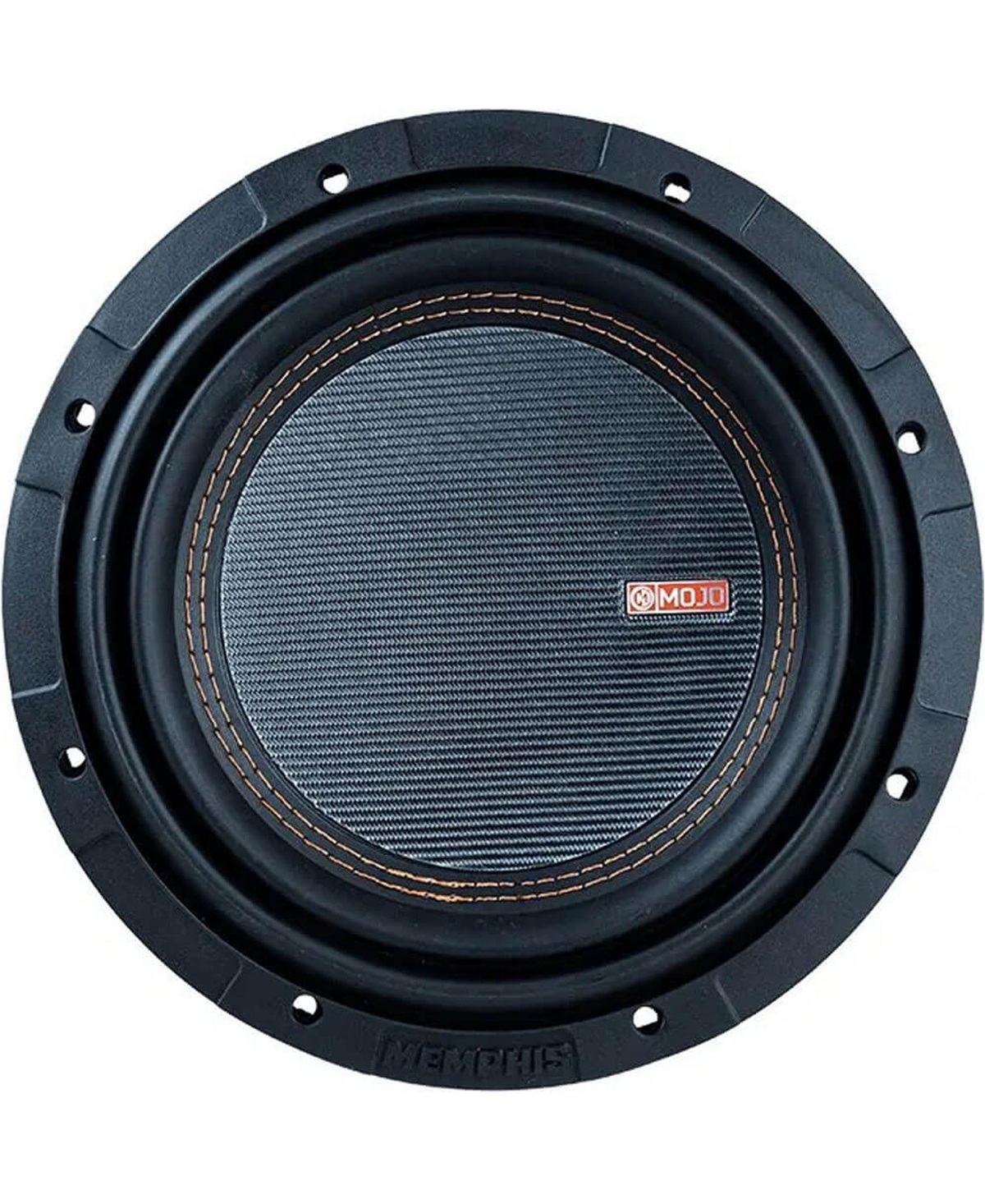 Memphis Audio MJM812 8-Inch Mojo Mini Subwoofer with Selectable 1- or 2-Ohm Impedance - Black