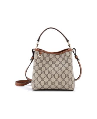 Small GG Emblem Bucket Bag GG Coated Canvas