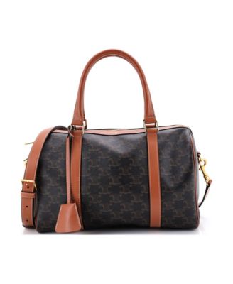 Large Boston Bag Triomphe Coated Canvas