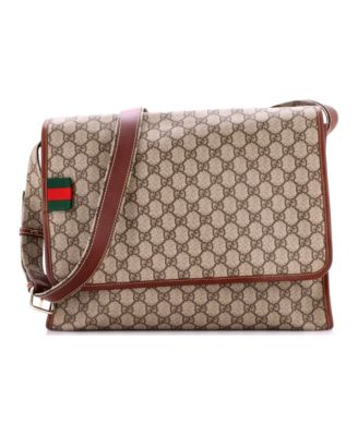 Large Web Loop Messenger GG Coated Canvas