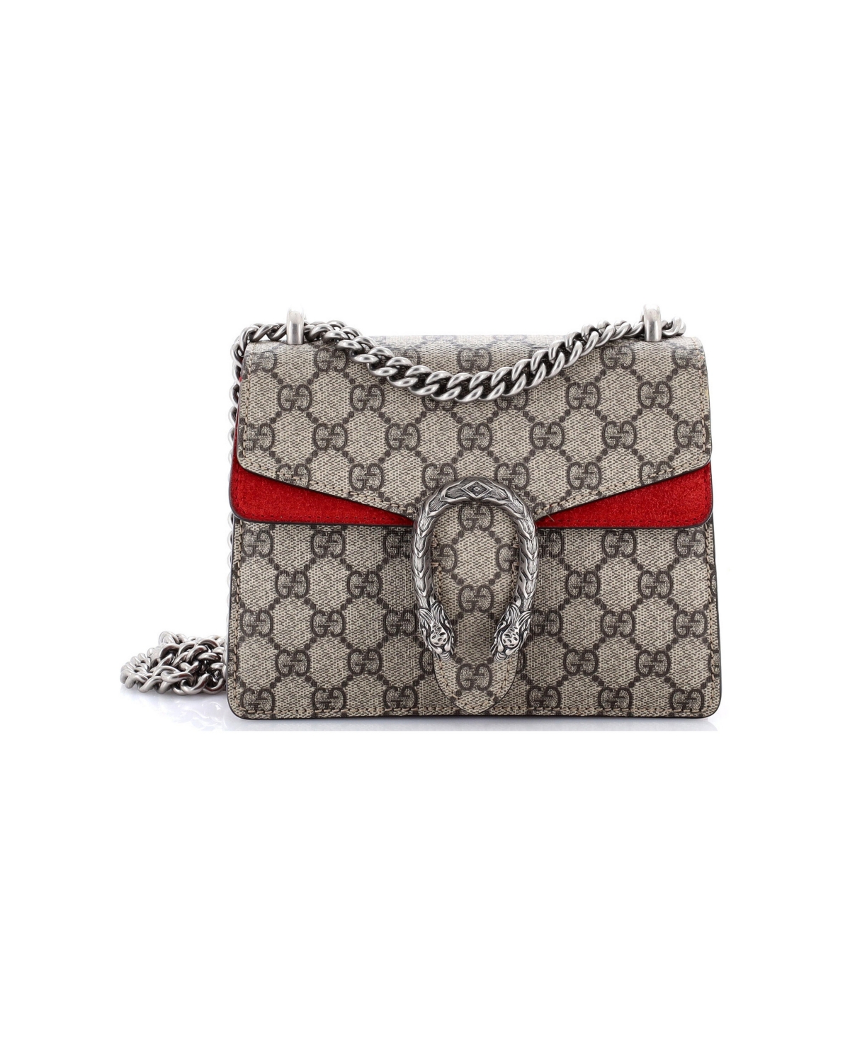 Pre-Owned Gucci Mini Dionysus Bag Gg Coated Canvas - Brown