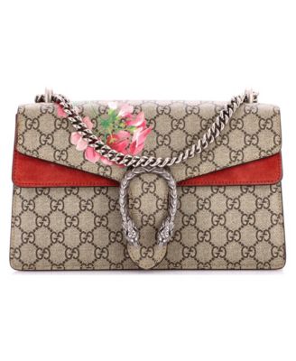Small Dionysus Bag Blooms Print GG Coated Canvas