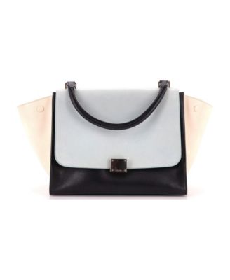 Medium Tricolor Trapeze Bag Leather