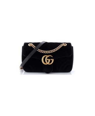 Small GG Marmont Flap Bag Matelasse Velvet