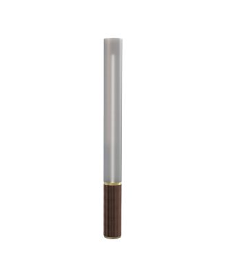 Tambo Cylindro 60" Accent Floor Lamp -  Weathered Brass, Frosted Acrylic, Dimmer Switch