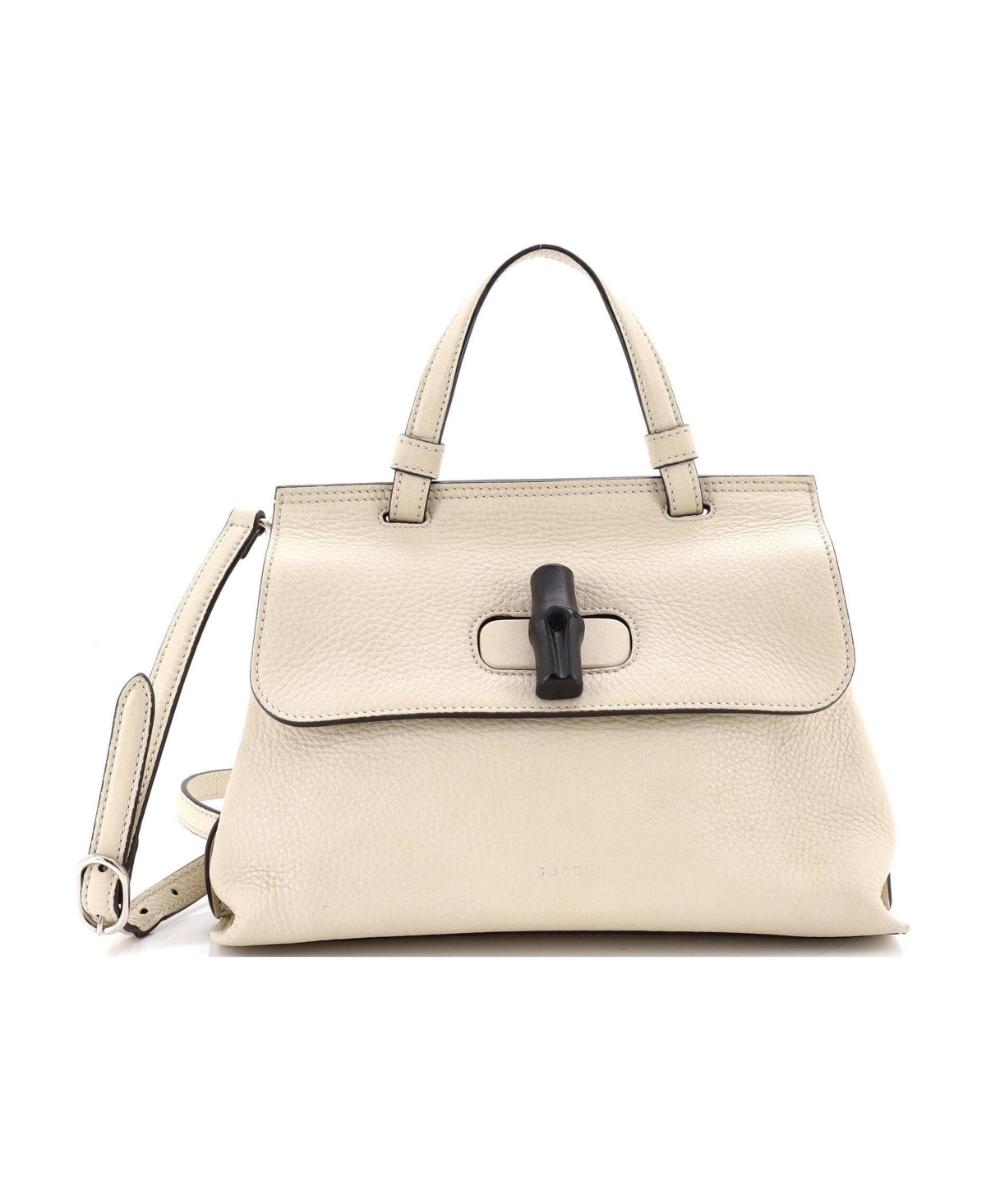 Pre-Owned Gucci Small Bamboo Daily Top Handle Bag Leather