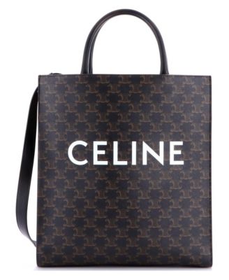 Medium Vertical Cabas Tote Triomphe Coated Canvas