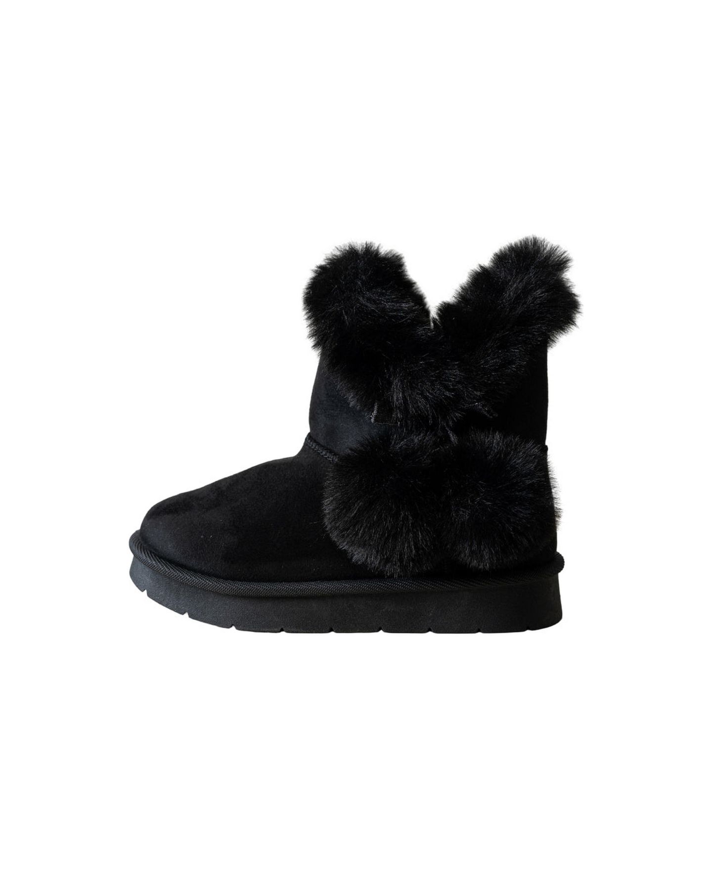 Ботинки Bebe Cozy Boot with Faux Fur Trim Boots для девочек, цвет: Чёрный — фото 4