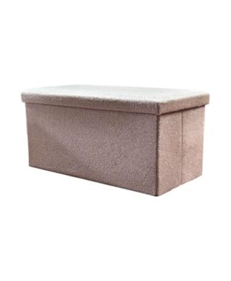 30 Inch Boucle Ottoman With Storage
