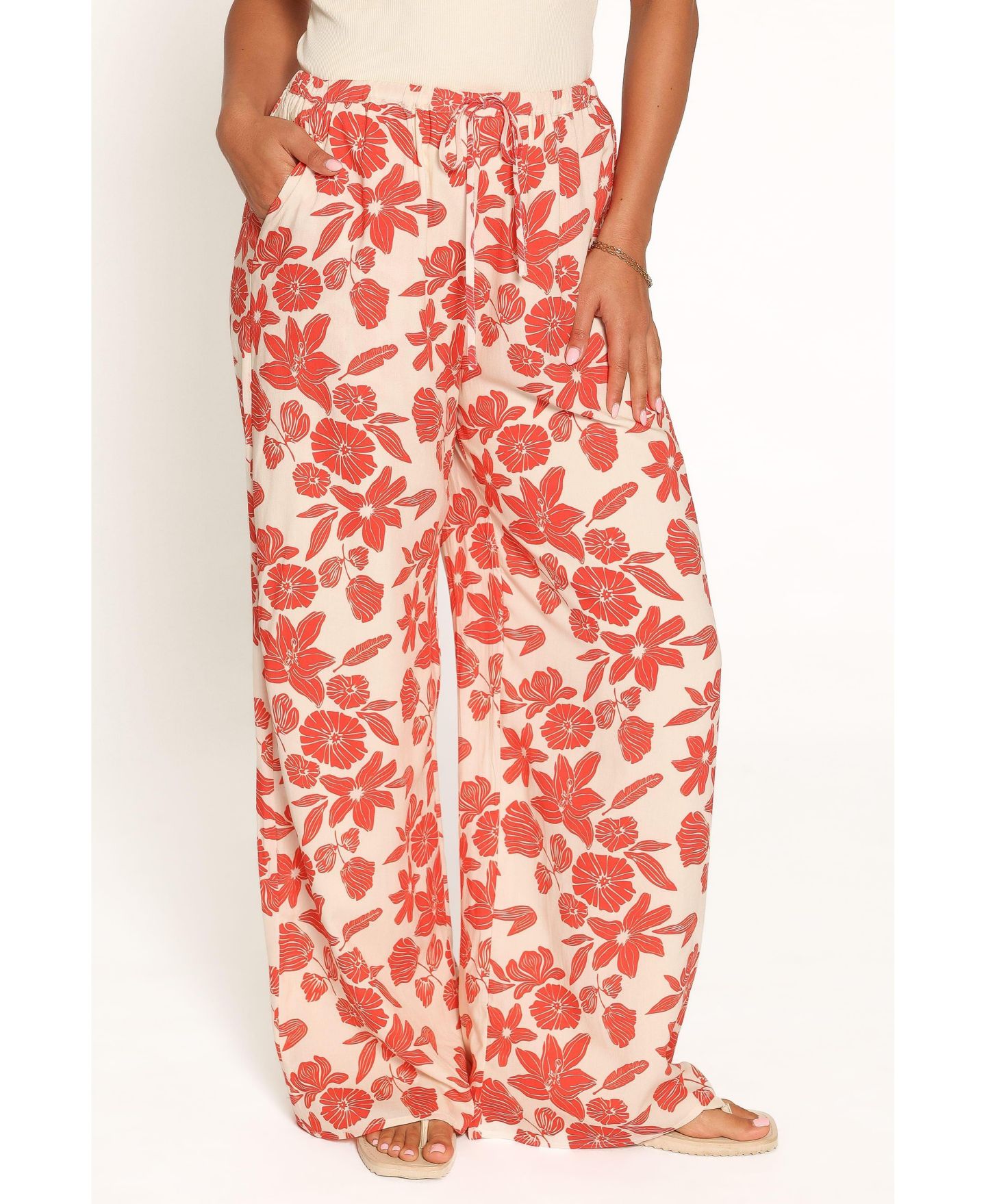Женские брюки Petal and Pup Lira High-Waisted Wide-Leg Floral-Print — фото 4