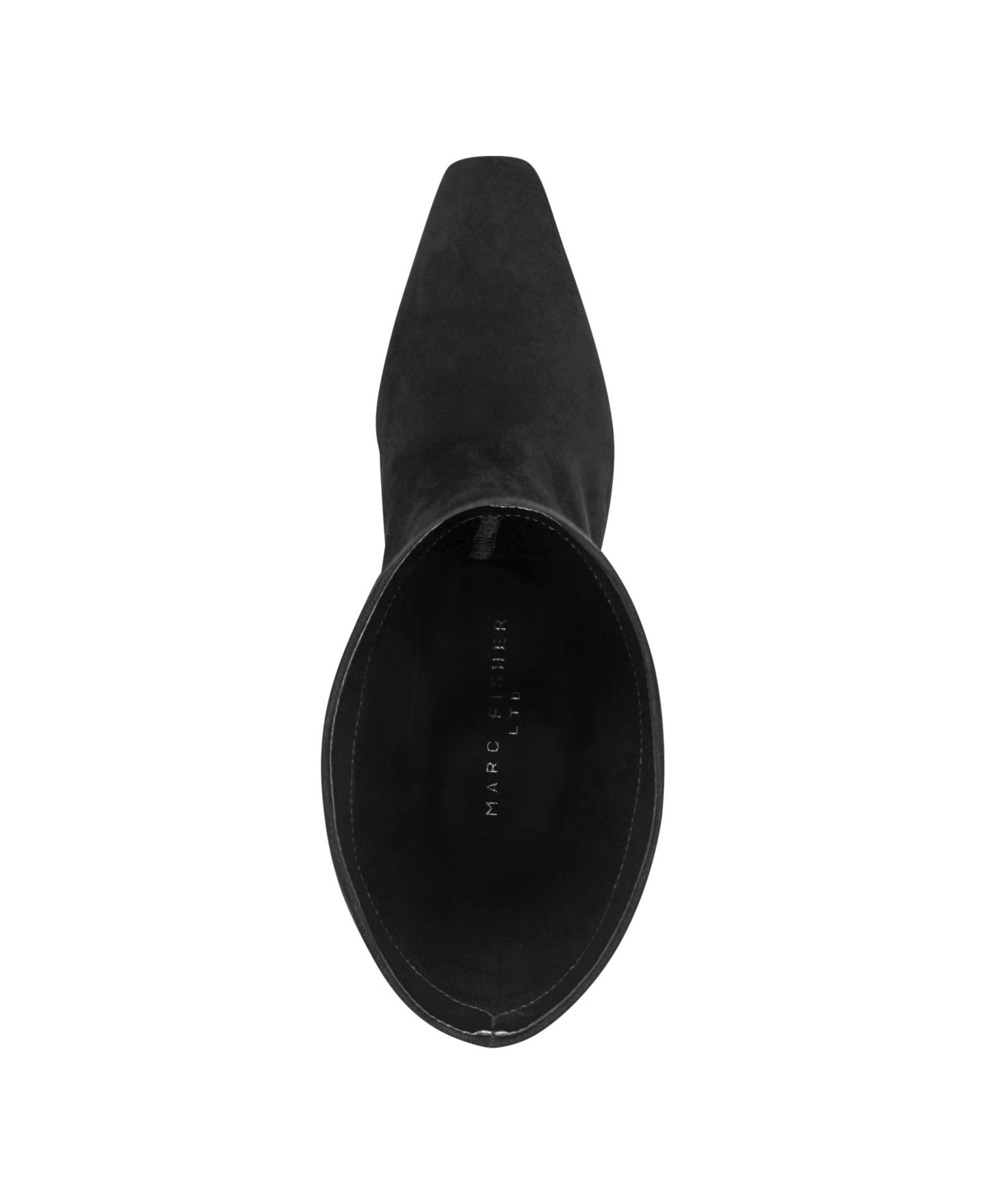 Женские ботинки Marc Fisher LTD Dalores Suede Slouch Kitten Heel, цвет: Чёрный замшевый — фото 5