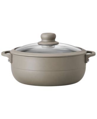 Aluminum 3.5-Quart Caldero With Glass Lid and Handle Holder