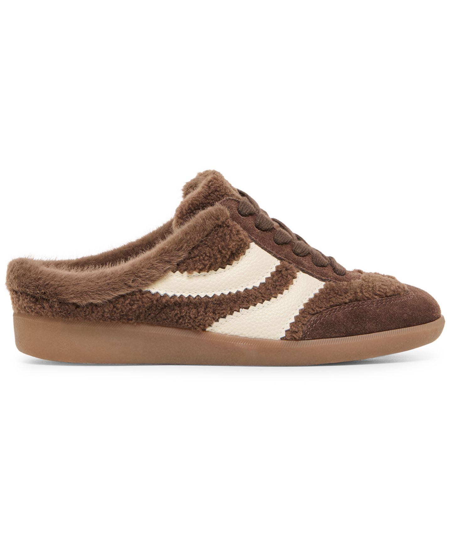 Женские кроссовки Dolce Vita Merit Slip-On Plush Mule, цвет: Dark Brown Plush — фото 2