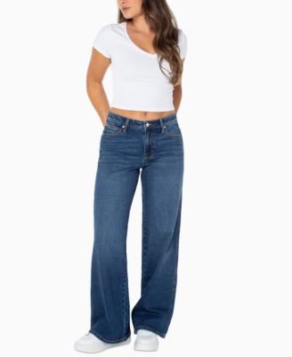 Juniors' Low-Rise Bootcut Jeans