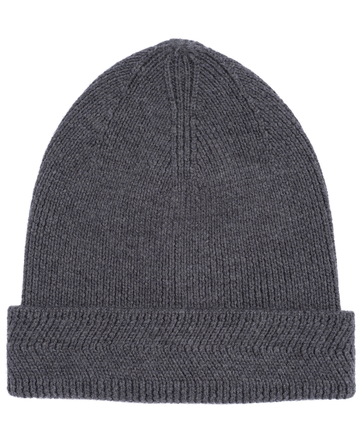 Alfani Men's Merino Wool Ribbed Beanie - Pewter