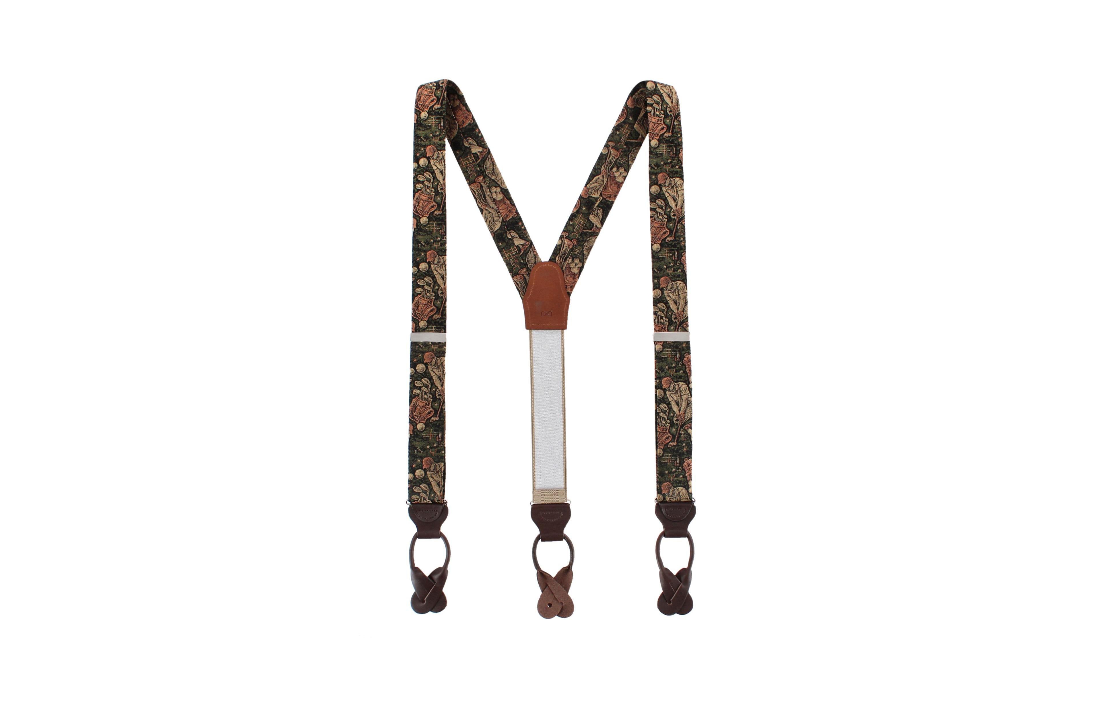 Trafalgar Golf Silk Y-Back Suspenders