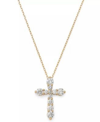 Round Diamond Pendant (1/2 ct. t.w.) in 14k Yellow Gold