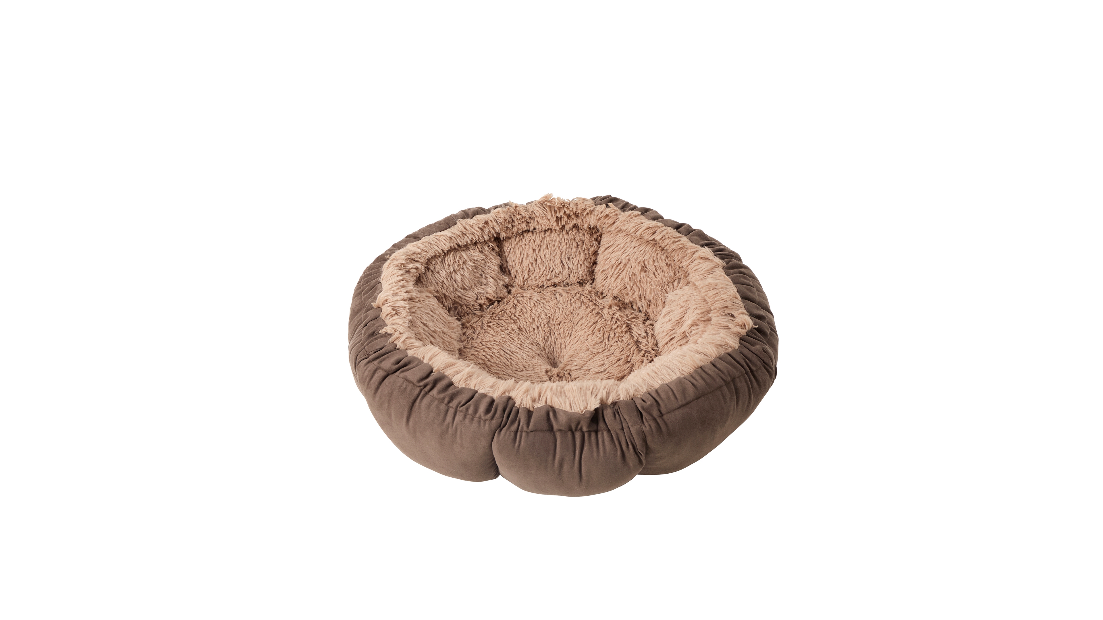 Sleepy Tail Society Buttercup Faux Suede Pet Bed, 18"
