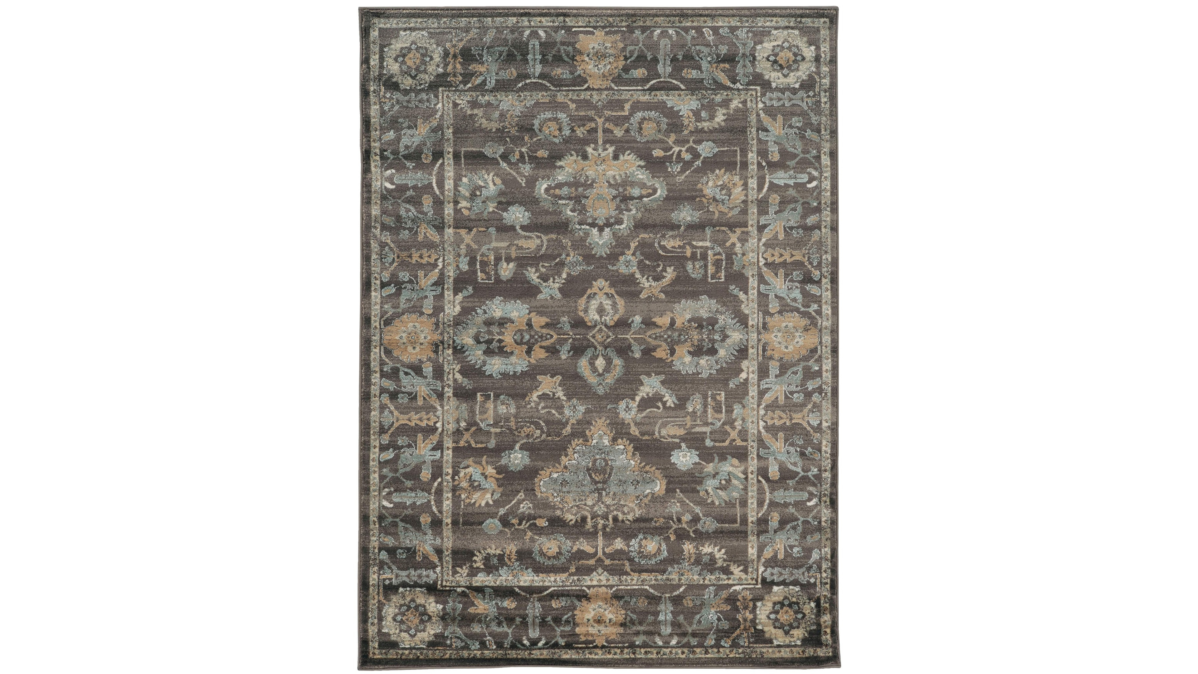 Closeout! Km Home 3562/0041/Lightbrown Cantu Brown 5'3" x 7'3" Area Rug