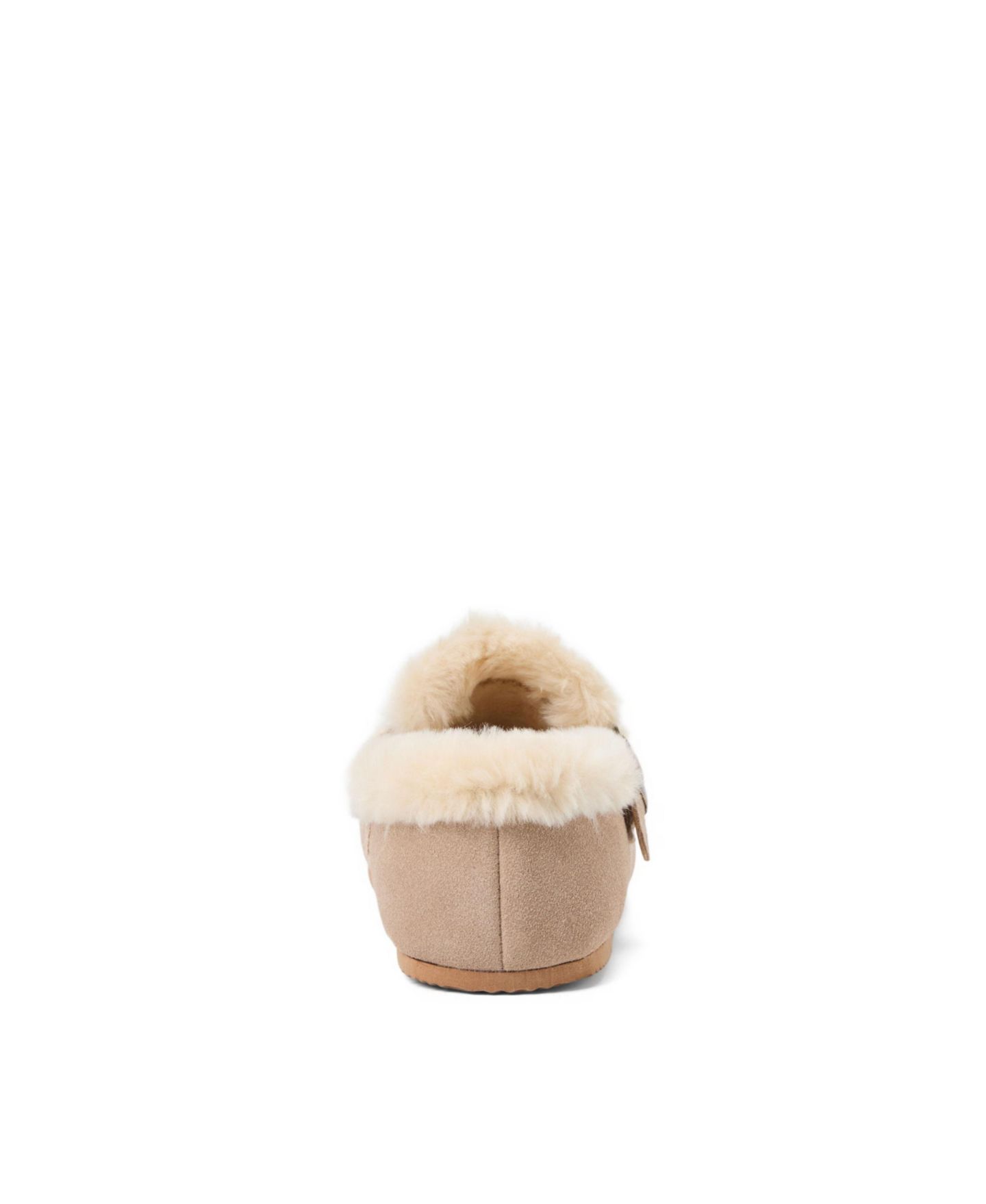 Женские тапочки Clarks Genuine Cow Suede Buckle Closed Back Slippers, цвет: Серо-коричневый — фото 3
