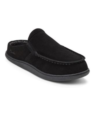 Men's Moc Toe Genuine Suede Clog Slippers