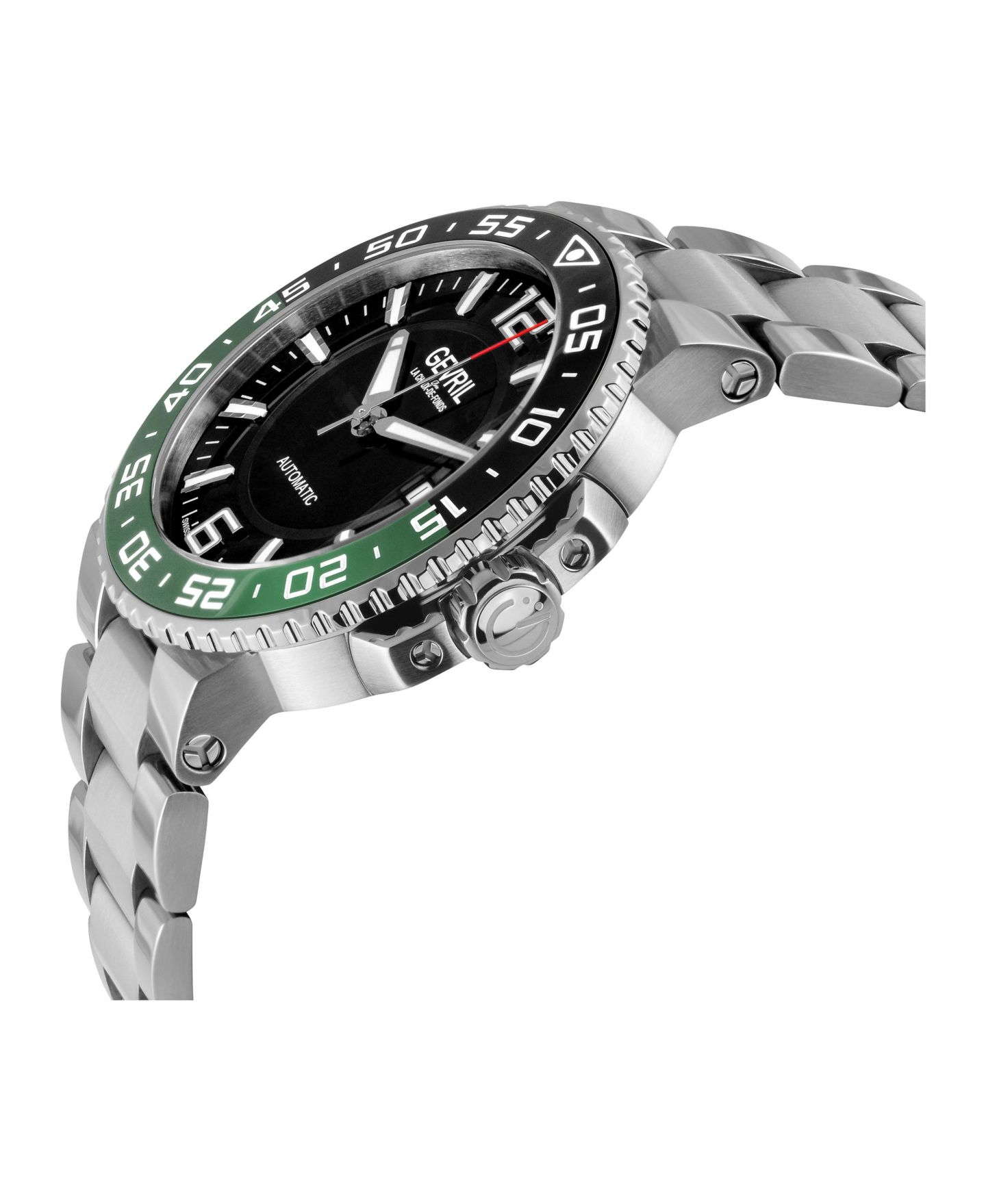 Мужские часы Gevril Swiss Automatic Riverside Stainless Steel Bracelet Watch, 42 mm, цвет: Серебряный — фото 3