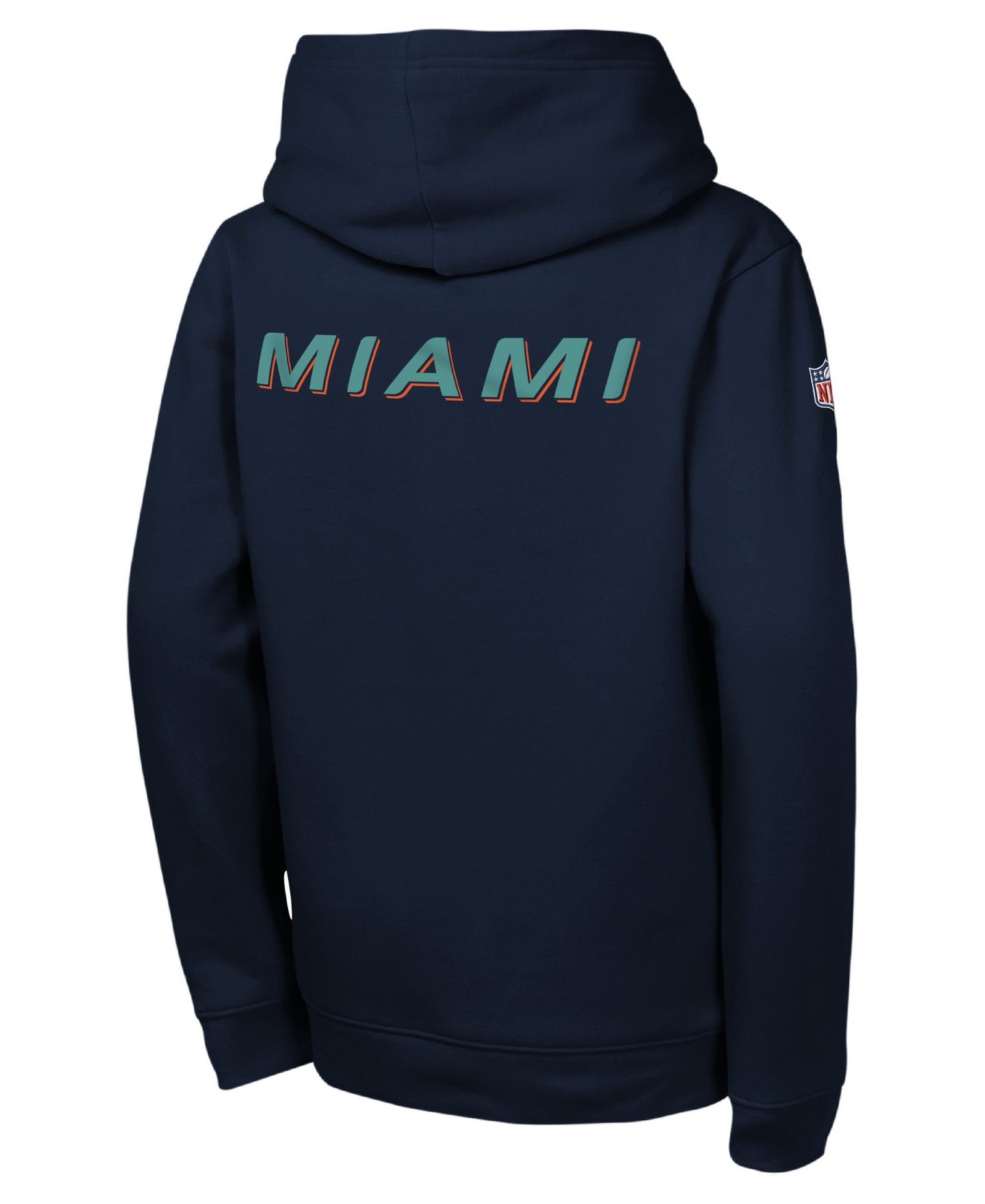 Детское худи Nike Navy Miami Dolphins Rivalries Collection Sideline Club Fleece Pullover — фото 2