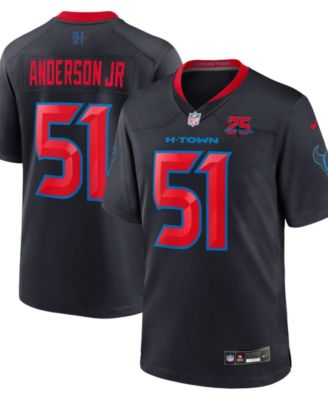 Men's Will Anderson Jr. Navy Houston Texans Alternate 2 25th Season Game Jersey