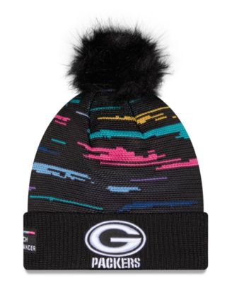 Women's Black Green Bay Packers 2026 NFL Crucial Catch Cuffed Knit Hat