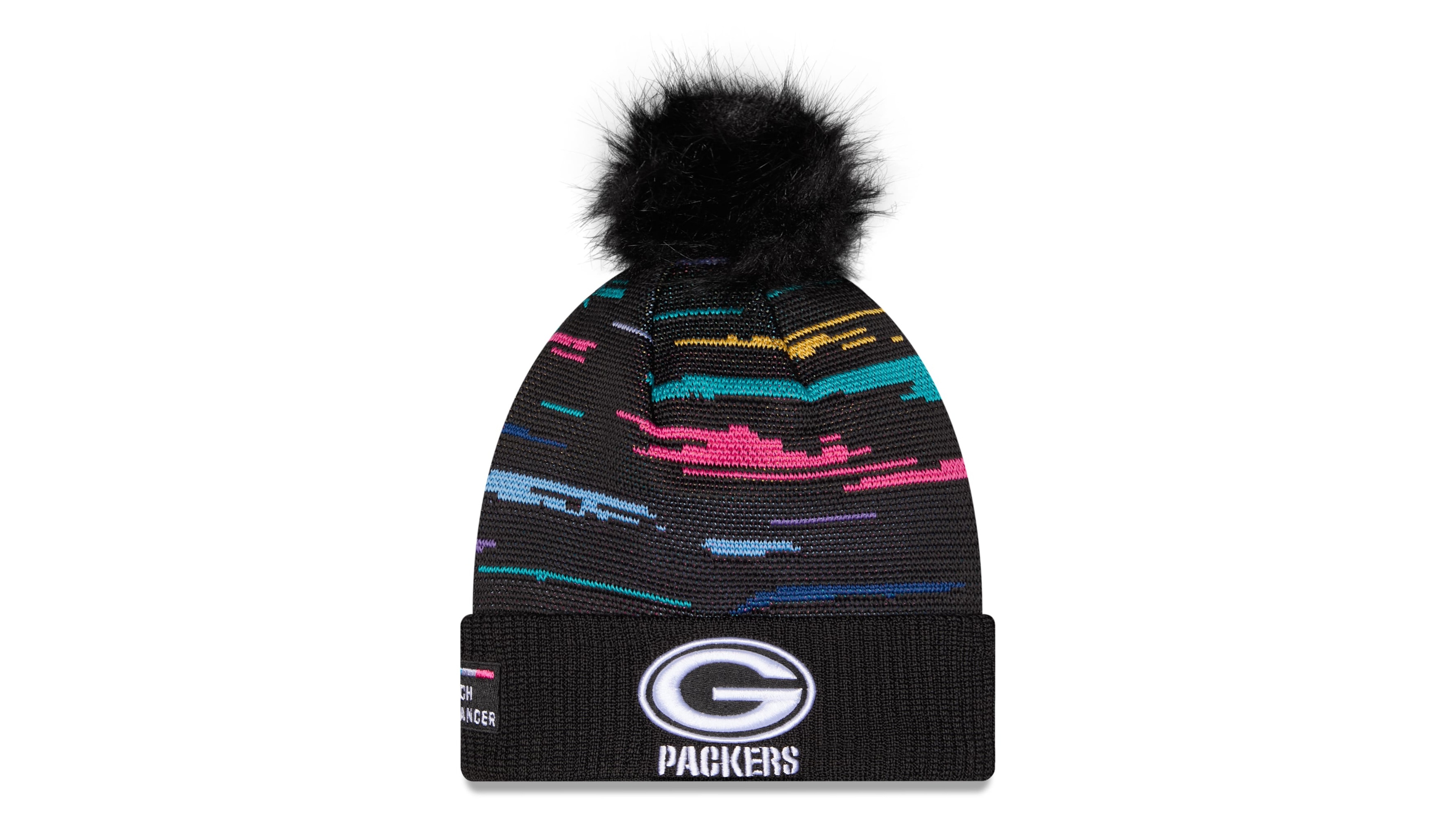 New Era Women's Black Green Bay Packers 2026 Nfl Crucial Catch Cuffed Knit Hat
