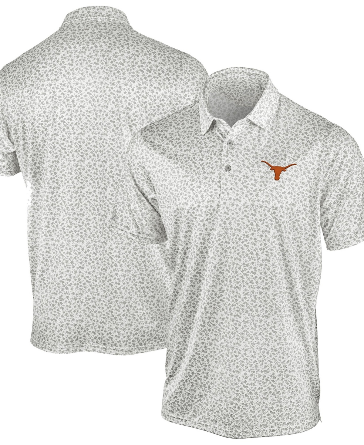 Antigua Men's Gray Texas Longhorns Flourish Polo Shirt