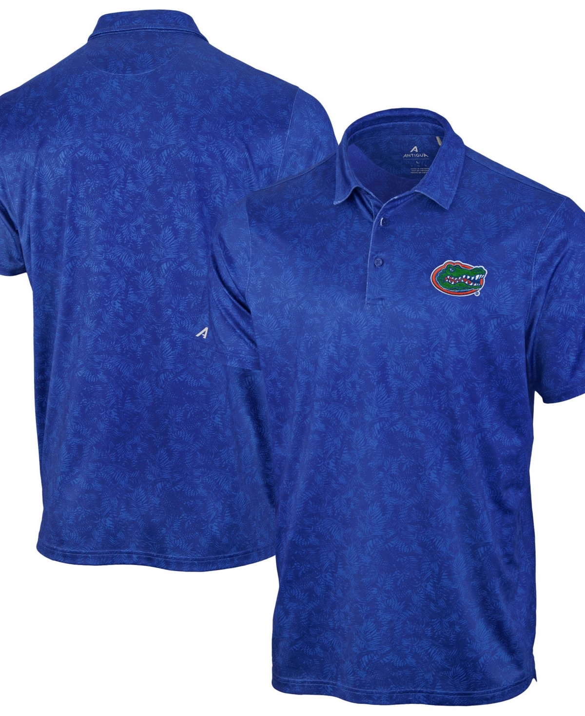 Antigua Men's Royal Florida Gators Lush Polo Shirt