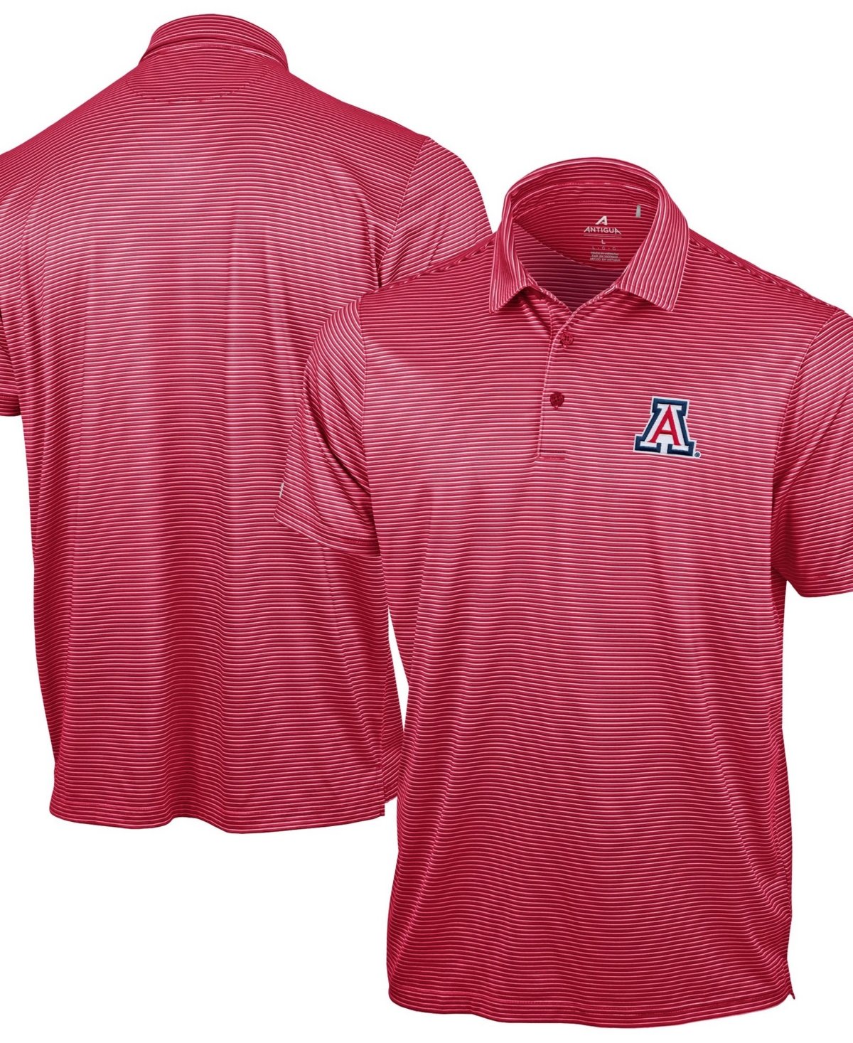 Antigua Men's Red Arizona Wildcats Lineage Polo Shirt