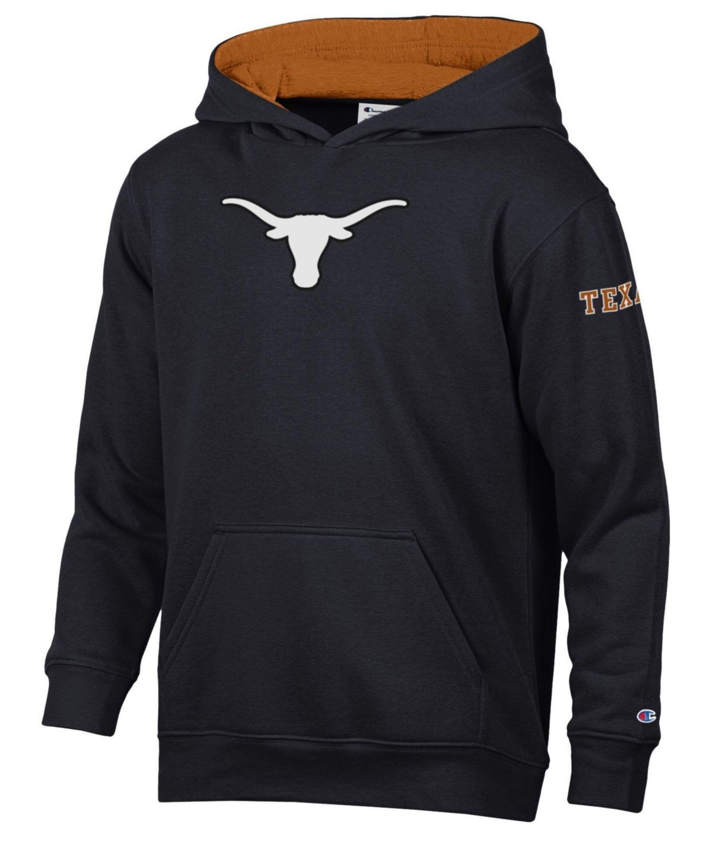 Детское худи Champion Black Texas Longhorns Fleece — фото 1