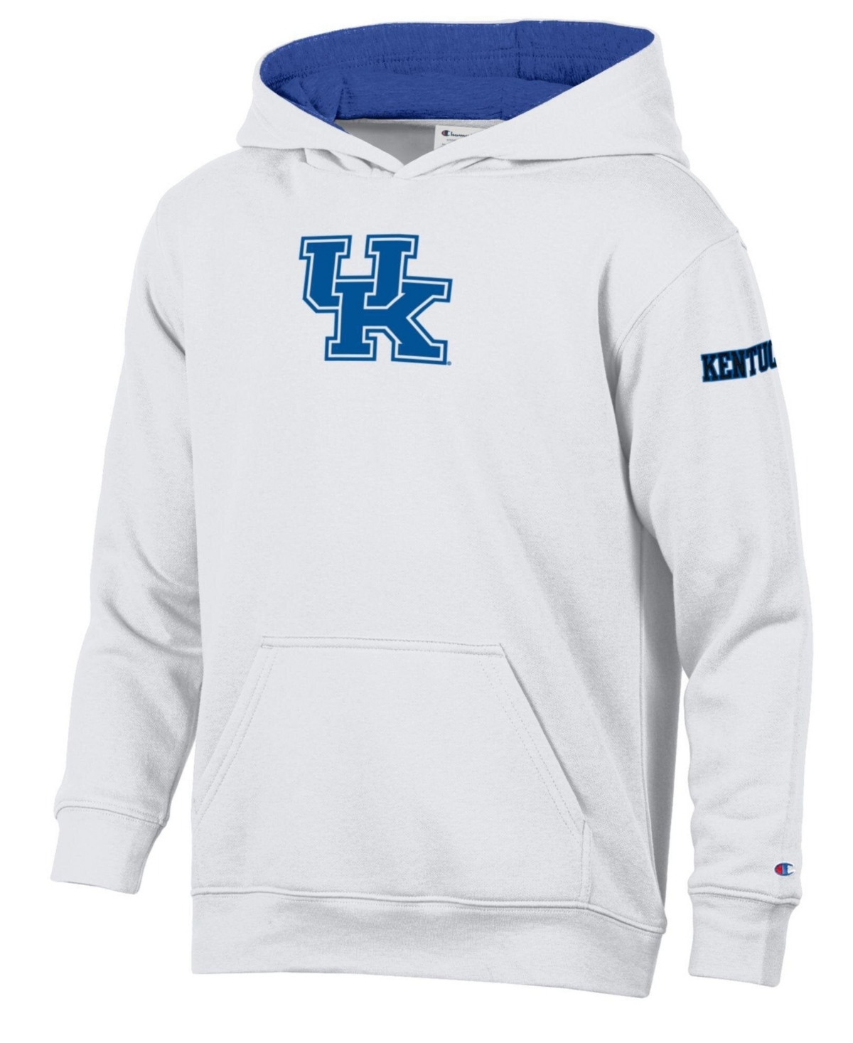 Champion Big Boys' and Girls' White Kentucky Wildcats Fleece Hoodie