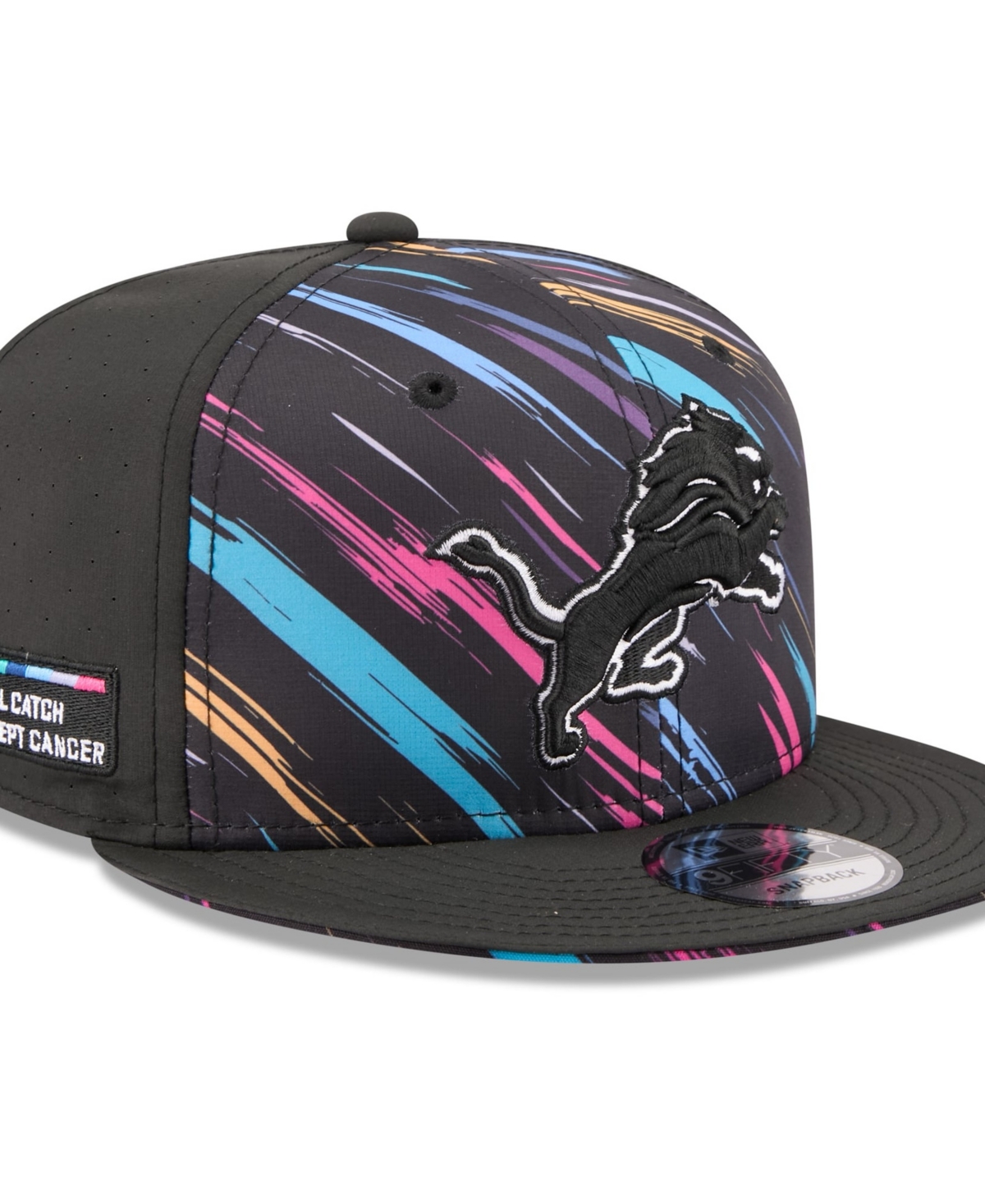 New Era Men's Black Detroit Lions 2026 Nfl Crucial Catch 9FIFTY Snapback Hat - Black