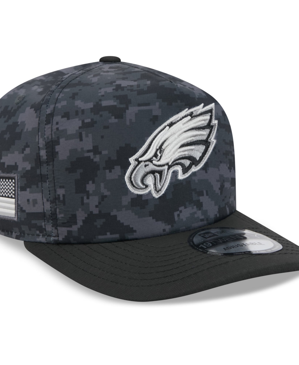 New Era Men's Black Philadelphia Eagles 2026 Salute To Service 19TWENTY Adjustable Hat - Black