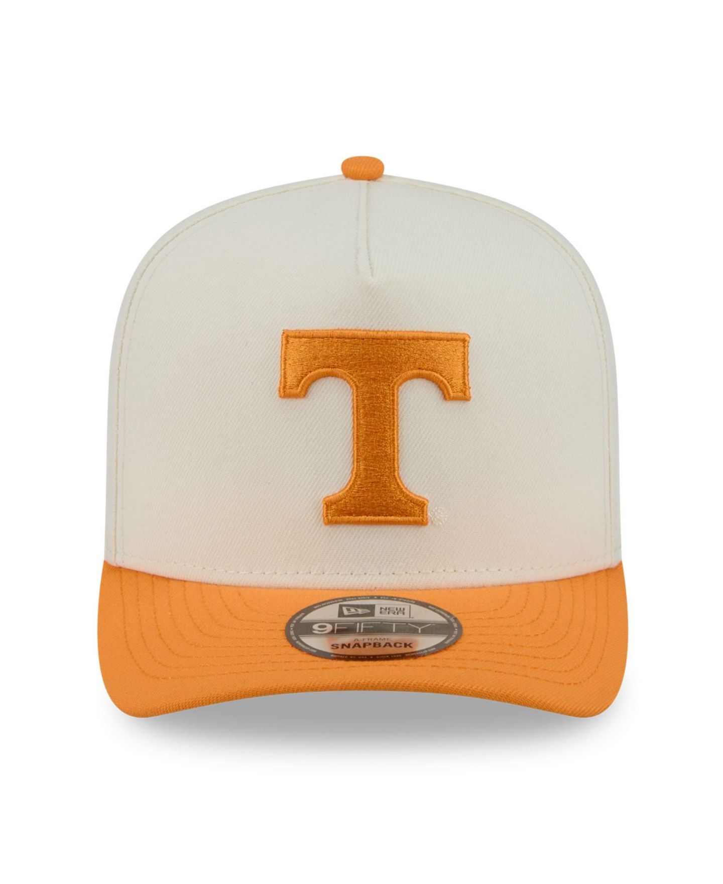 Кепка New Era White/Tennessee Orange Tennessee Volunteers 9FIFTY A-Frame Snapback Hat — фото 5