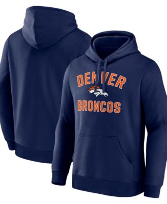 Men's Navy Denver Broncos Arch Victory Hoodie