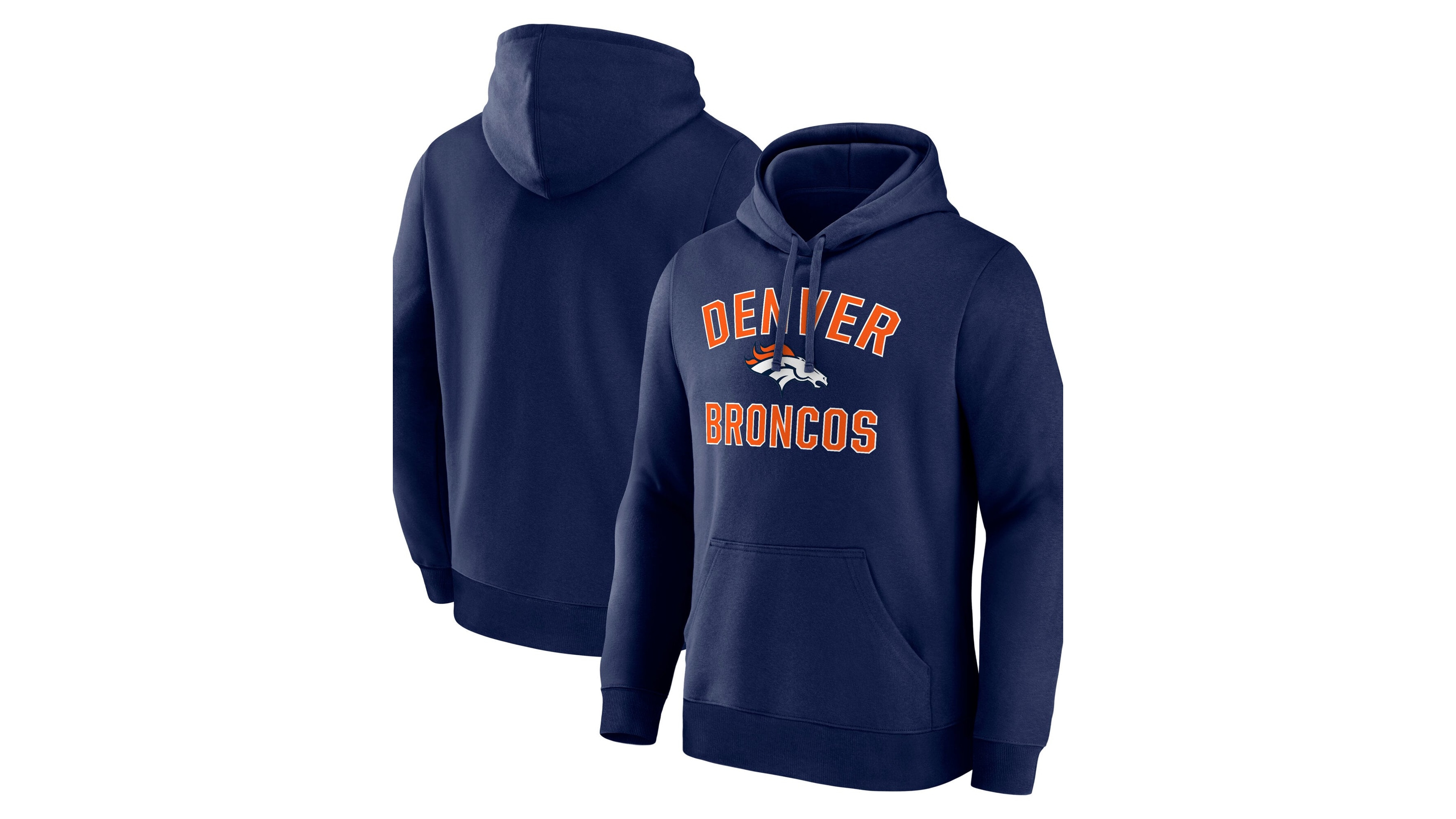 Logo Athletic Men's Navy Denver Broncos Arch Victory Hoodie