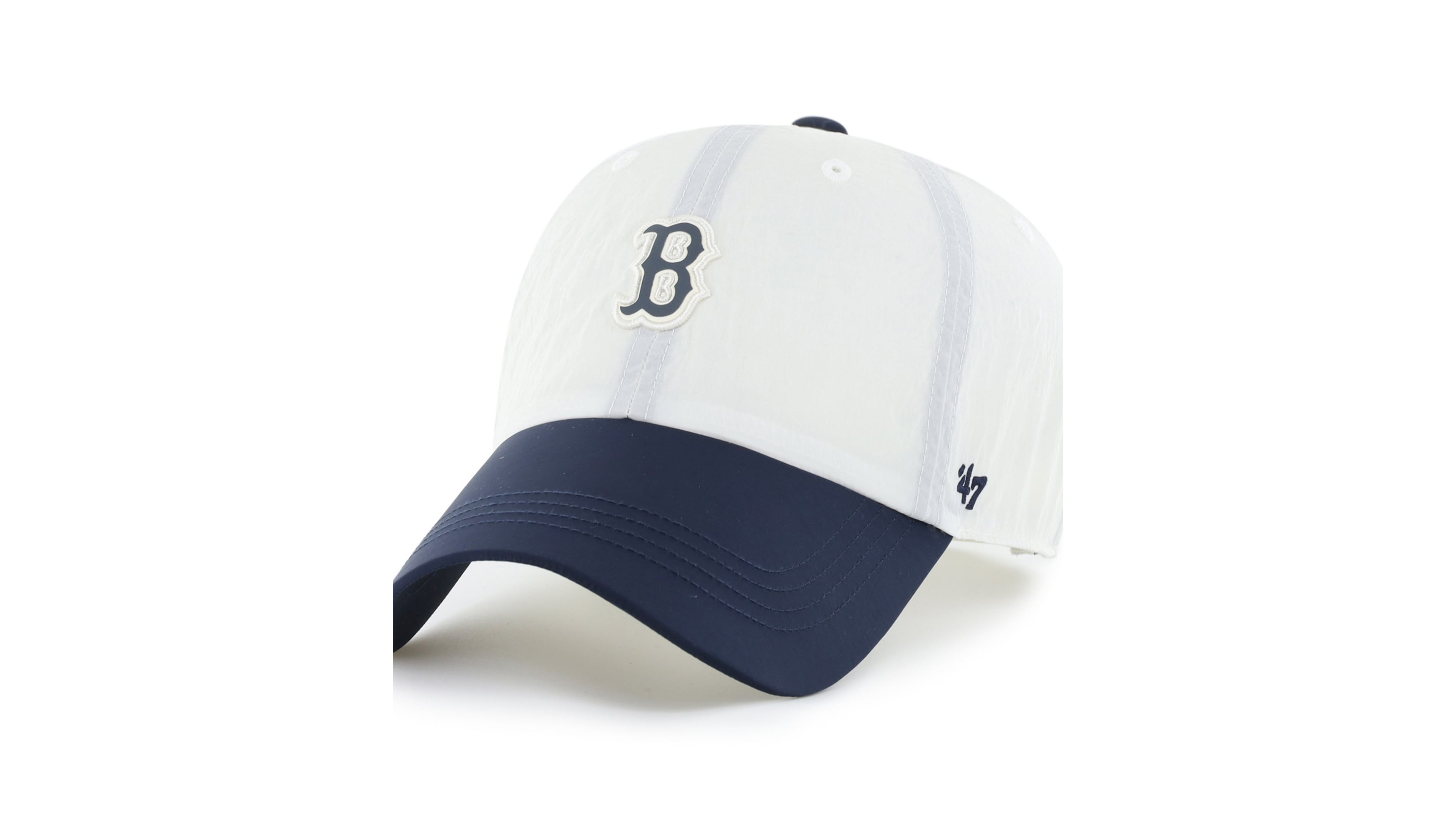 '47 Brand Men's and Women's White/Navy Boston Red Sox Modernia Clean Up Adjustable Hat