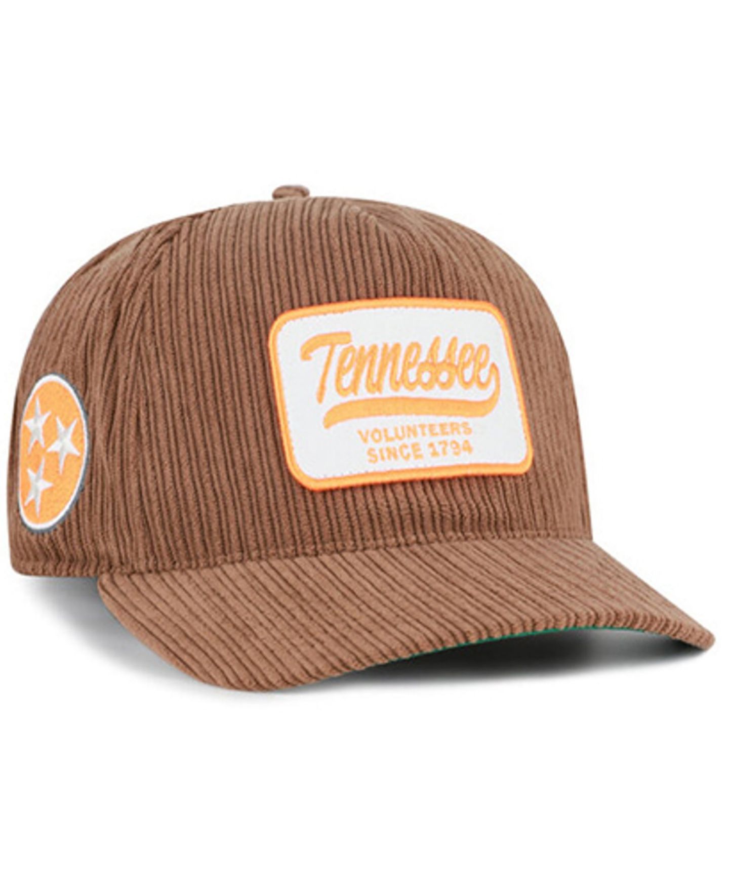 Кепка '47 Brand Brown Tennessee Volunteers Corduroy Patch Hitch Adjustable Hat — фото 1