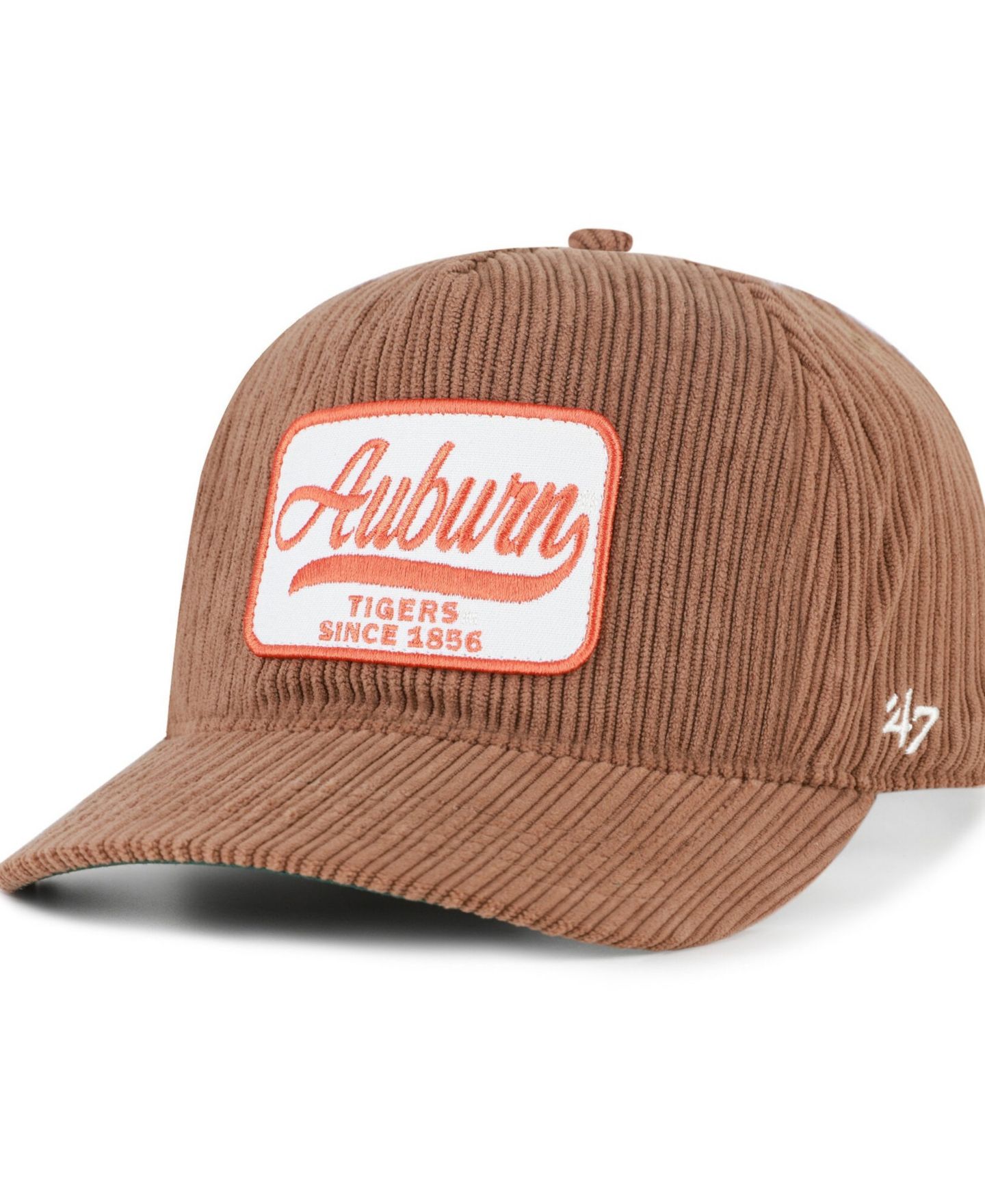 Кепка '47 Brand Brown Auburn Tigers Corduroy Patch Hitch Adjustable Hat — фото 1