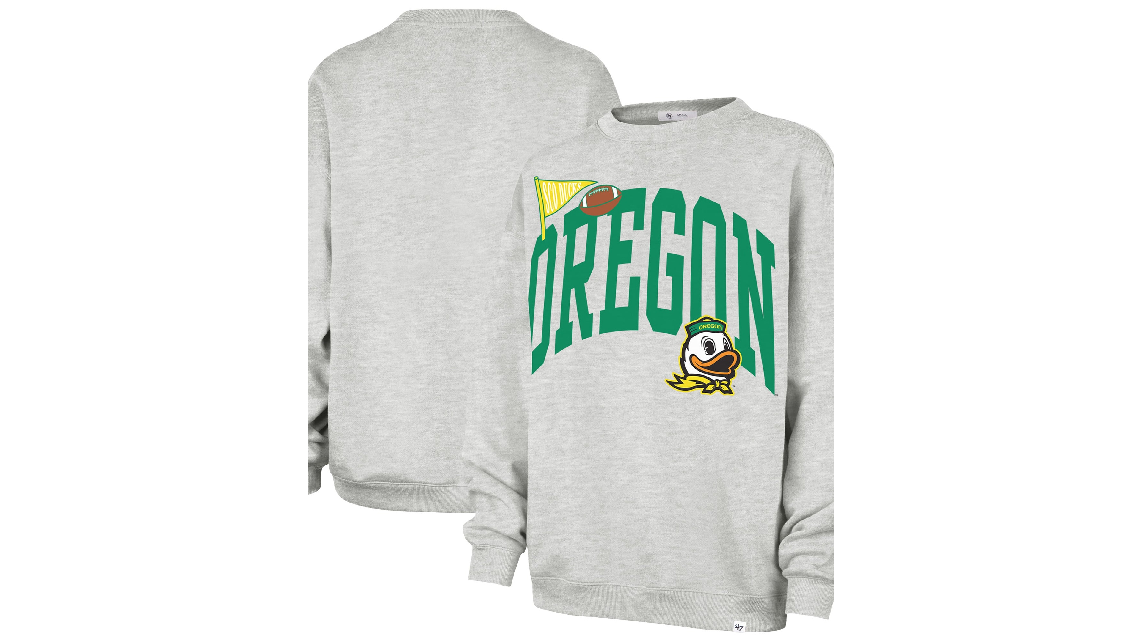 '47 Brand Women's Gray Oregon Ducks Icon Fleece Sweatshirt
