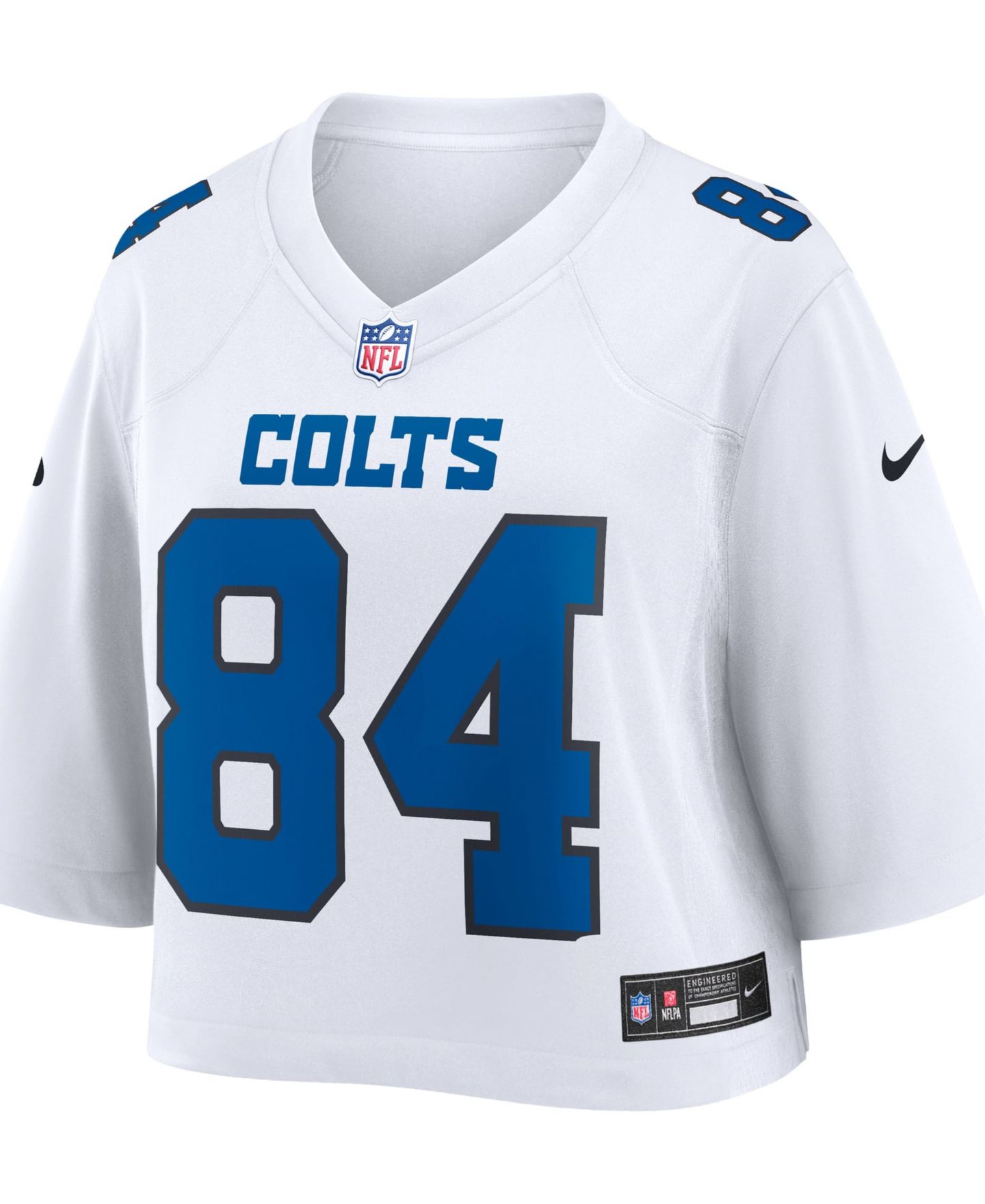 Женский топ Nike Tyler Warren White Indianapolis Colts Cropped Fashion Game Jersey — фото 3