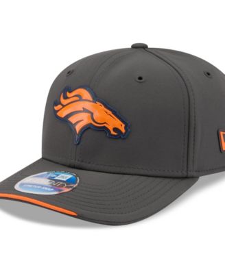 Men's Charcoal Denver Broncos 2026 Sideline Cold Weather 9SEVENTY Adjustable Hat